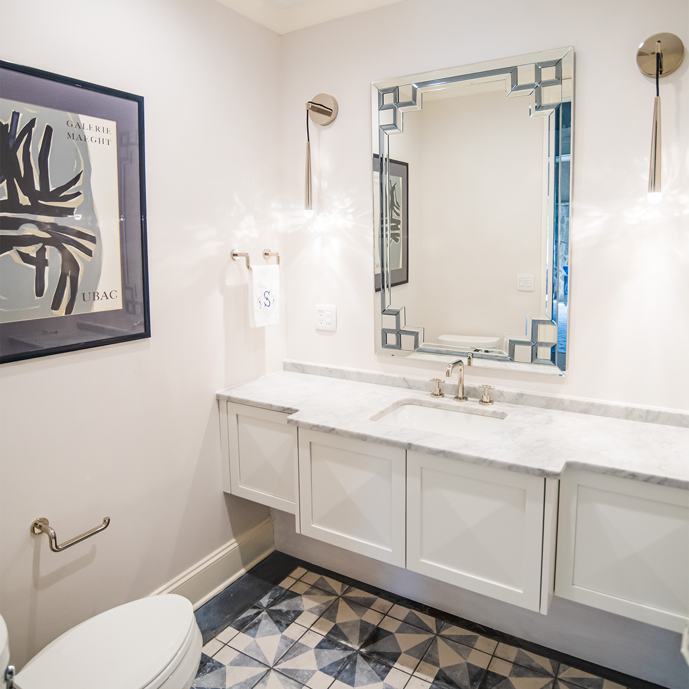 Chic By Design Lake House Powder Room After Renovation